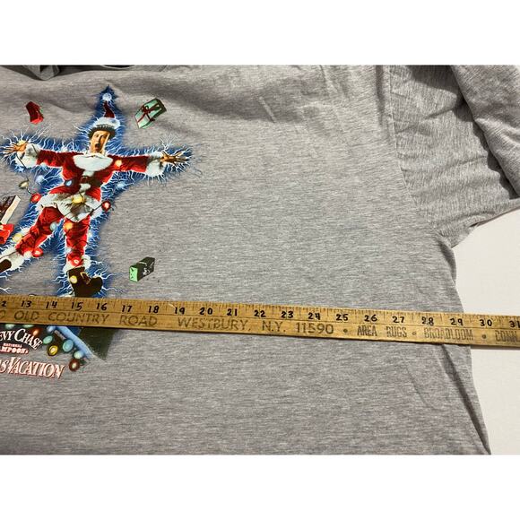 Christmas Vacation T-Shirt – Gray – Electrocution Santa Graphic Size 4XLT - Picture 5 of 7